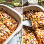 Pumpkin and Black Bean Enchilada Casserole